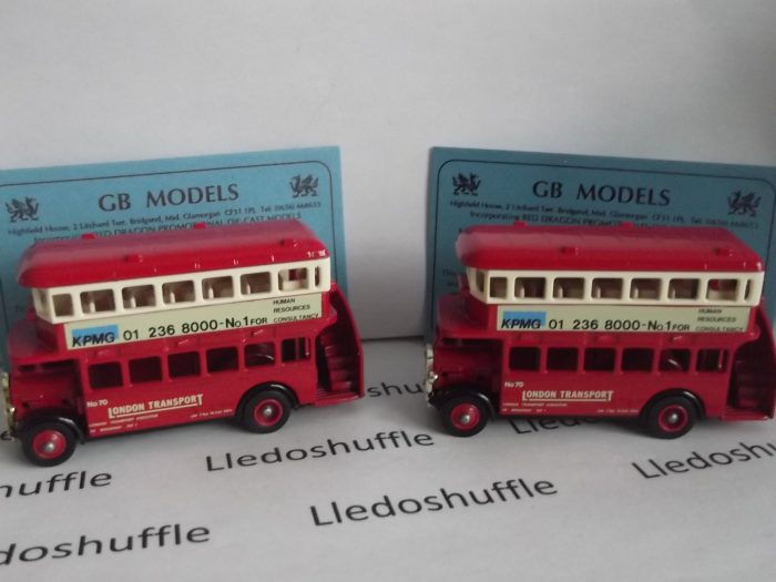 LP15129, AEC Regent Double Deck Bus, London Transport, KPMG Peat Marwick Lledo Models